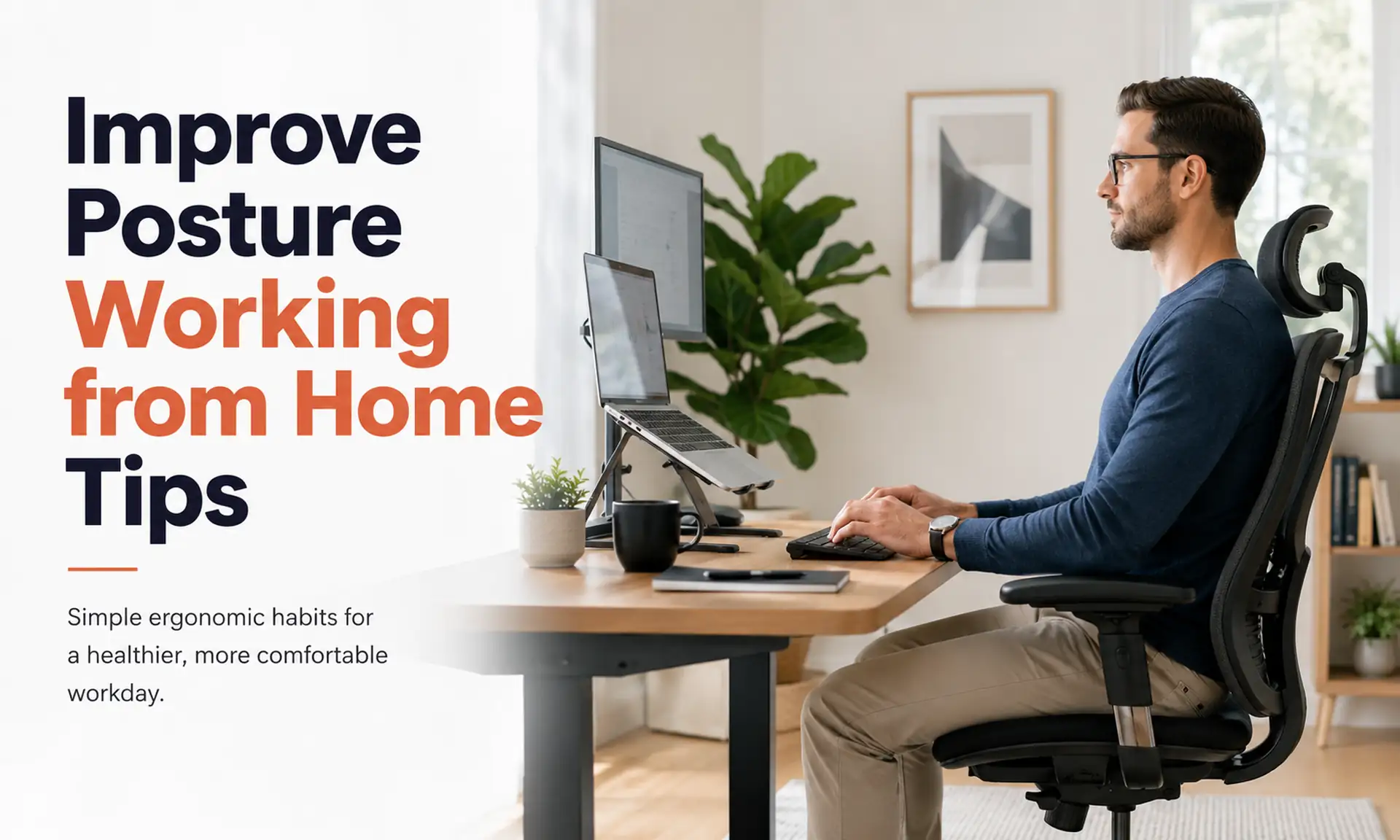 Improve Posture Working from Home Tips