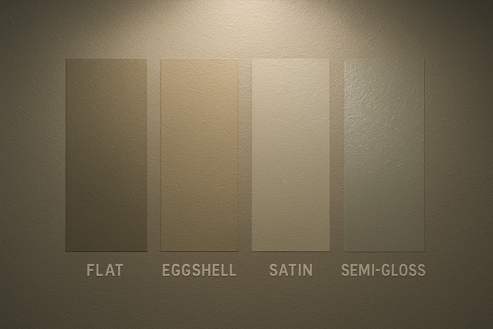 Eggshell vs. Satin vs. Semi-Gloss Paint