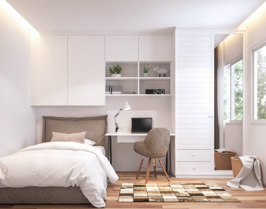 Small Bedroom Desk Layout