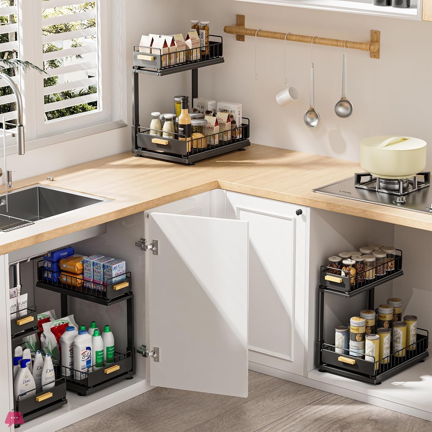 Under-Sink Cabinet Organization